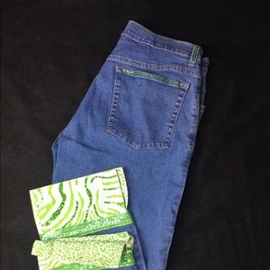 Havenbleu sz 10 Capri Sequin Emblellished Med Wash